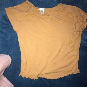 Brown crop top